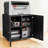 Stylish Mobile Printer Stand With Door, Locking Wheels, And Adjustable Shelves For Letter/Legal/A4-114219140