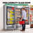 27" 21.8 Cu. Ft. Auto/Cycle Defrost 1-Glass Door Commercial Reach-In Display Upright Freezer - Stainless Steel