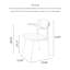 Chaise moderne en cuir d'alliage d'aluminium rétro-112478937