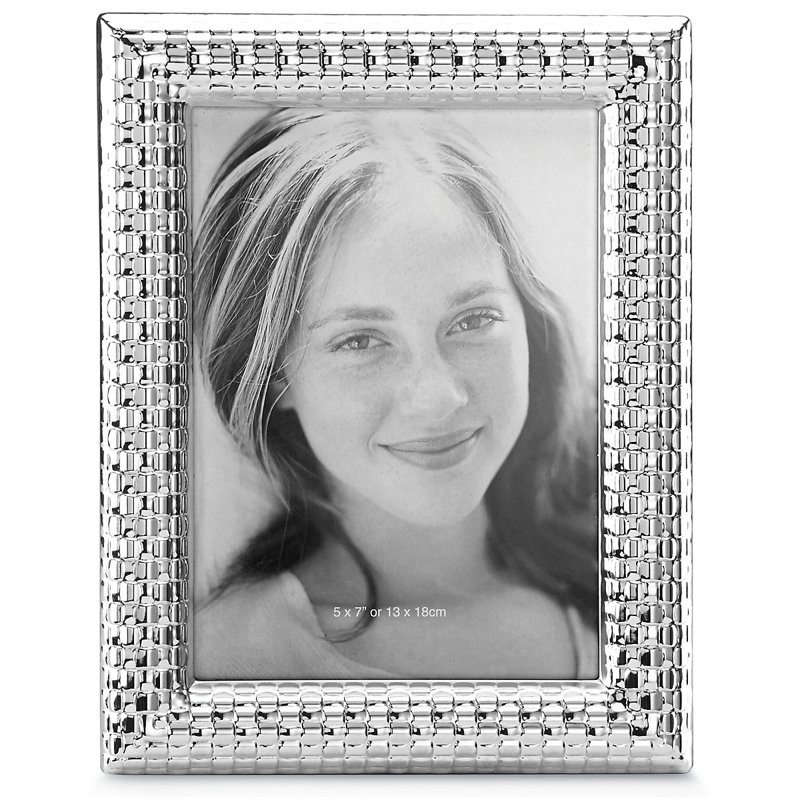 Cadre photo argenté 5 "x 7"