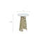 Table d'appoint Elegant Gold avec plateau en marbre blanc - table d'appoint moderne en aluminium 21,25 po