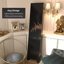 6 Ft. Tall Black Lacquer Room Divider - Birds And Flowers