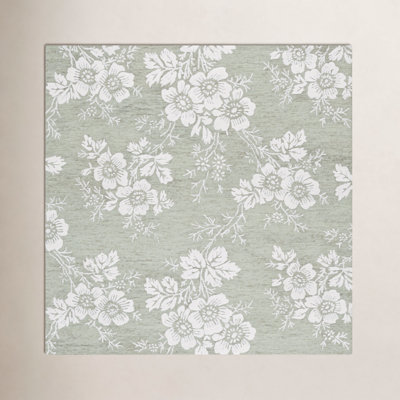 Hand-Tufted Wool Floral Rug
