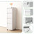 4 Drawer Vertical File Cabinet, White, On Wheels, Secure Storage For Documents, - Tilt Feature, Easy Mobility, Low Maintenance Surface Lockable Metal Cabinet Home And Office, Flexible With Adjustable-227759937