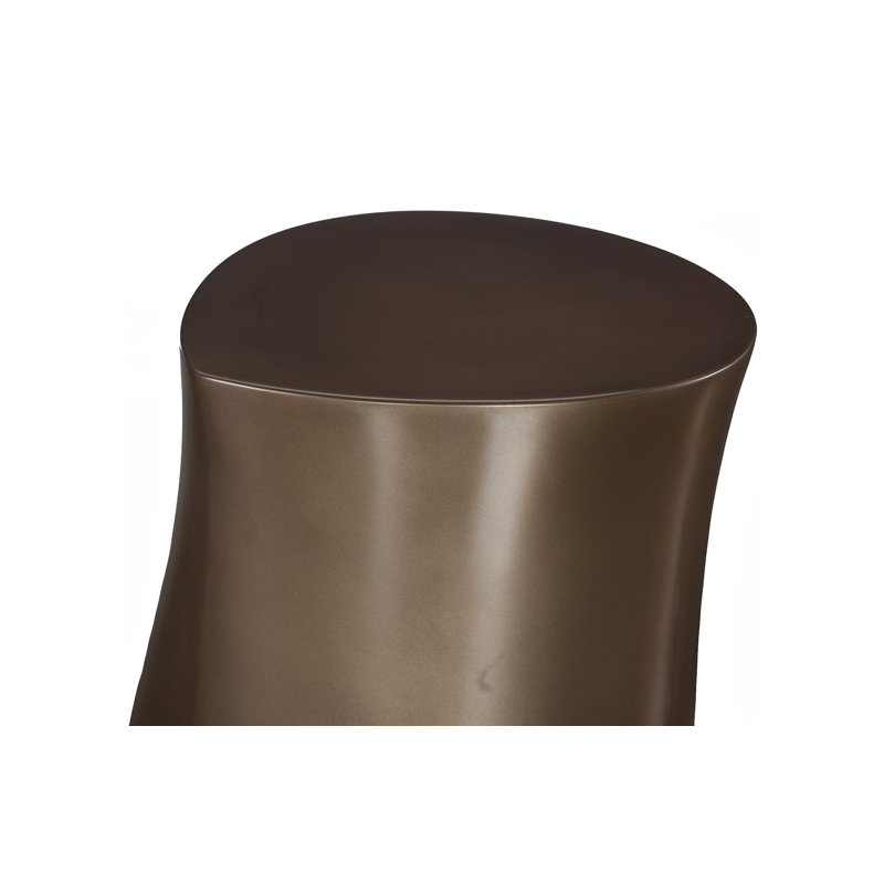 Mellow Side Table, Polished Bronze, Polished Bronze