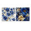 Motif victorien bleu cobalt Art Nouveau-103921376
