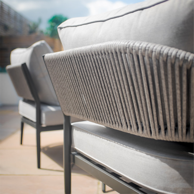Ondrasek 170cm Long Sunlounger with Cushions