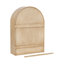 Armoire arquée en bois pour rangement mural-818859947