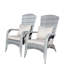 Chaise de patio avec coussins (coussin gris)