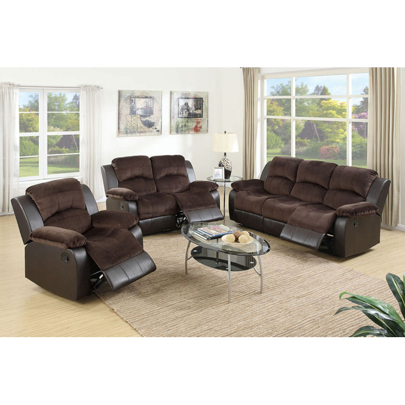 Ensemble de salon inclinable 3 pièces