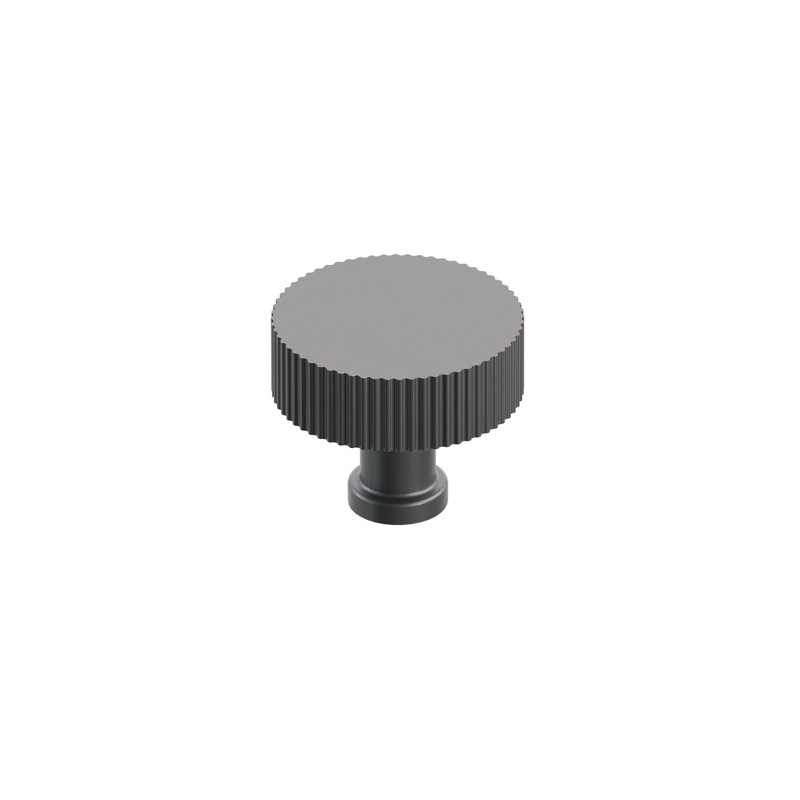 Emtek SELECT Wardrobe Knob Round Stem Straight Knurled Bar, Oil Rubbed Bronze, 1 3/4"