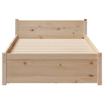 Solid Wood Storage Bed