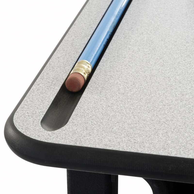 AlphaBetter® Metal Adjustable Height Open Front Desk, 36" x 24", Standard