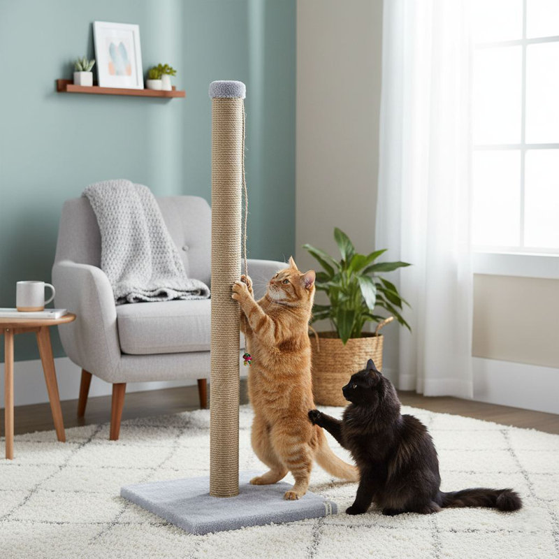 Grattoir pour chat, Gris