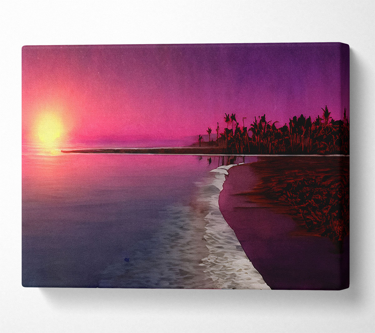 House of Hampton Twilight Sunset - Wrapped Canvas Art Prints | Wayfair ...