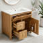 Meuble-lavabo de salle de bain cannelé 30 po avec lavabo-133993223