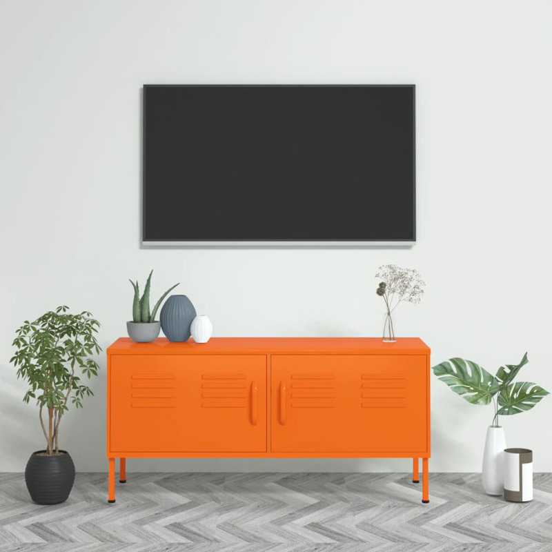 Javert TV Stand for TVs up to 43", Orange
