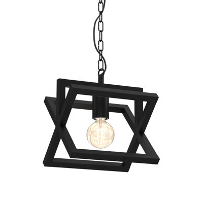 Arnold 1 - Light Satin Black Geometric Pendant
