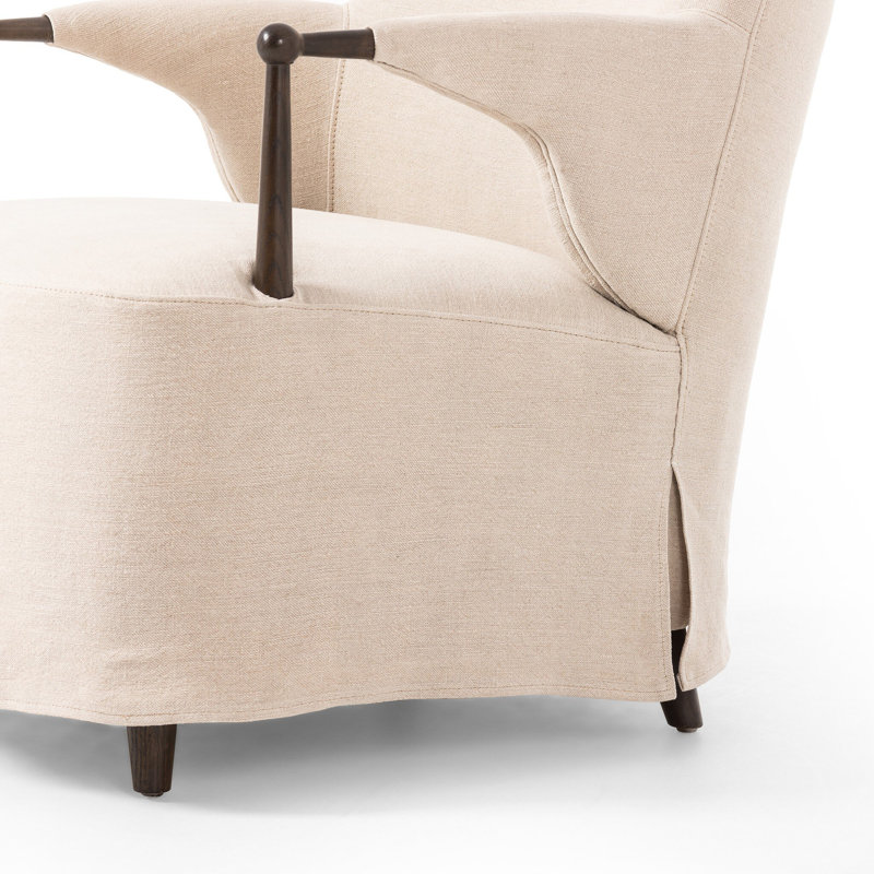 Brently Chair, Cream Linen