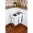 Steel Open Pull Out Trash Can - 8.75 Gallons-24310074