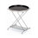 Stepp Glass Tray Top End Table with Storage