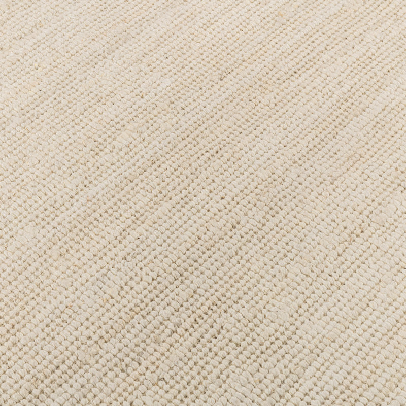Mini Boucle Handwoven Jute Area Rug, Rectangle 2' x 3', Ivory