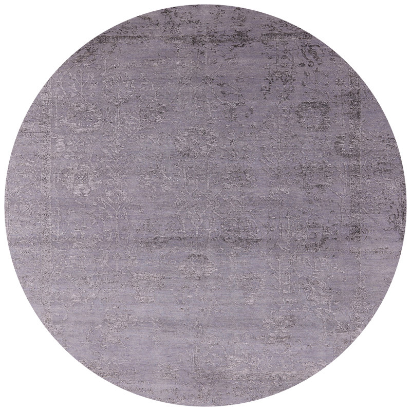 Hulsey Geometric Indoor Rug, Round 3'