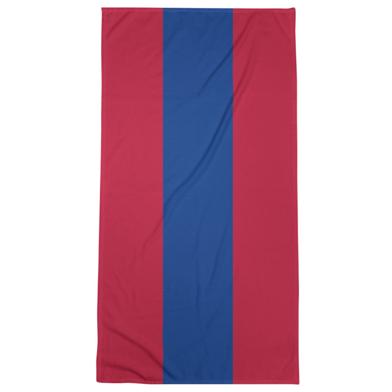 Beach Towel, Red/Dark Blue