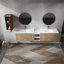 Meuble-lavabo mural chic avec rangement abondant et attrait élégant