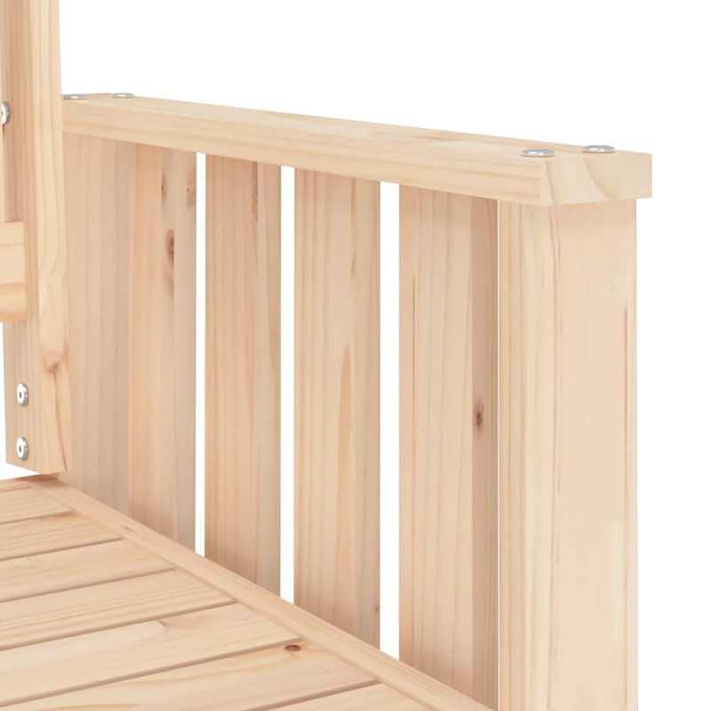 Solid Wood Outdoor Bench, Natural
