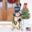 Figurine en bois chaleureuse voeux