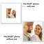  Cadre photo 20 x 20 - Utiliser comme cadre 10 x 10 avec passe-partout ou cadre 20 x 20 sans passe-partout - Cadre photo fin avec plexiglas poli - Blanc-1657676147-1657676155