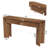 Solid Wood Console Table with 2 Drawers, 63" Simple Vanity Table Writing Desk