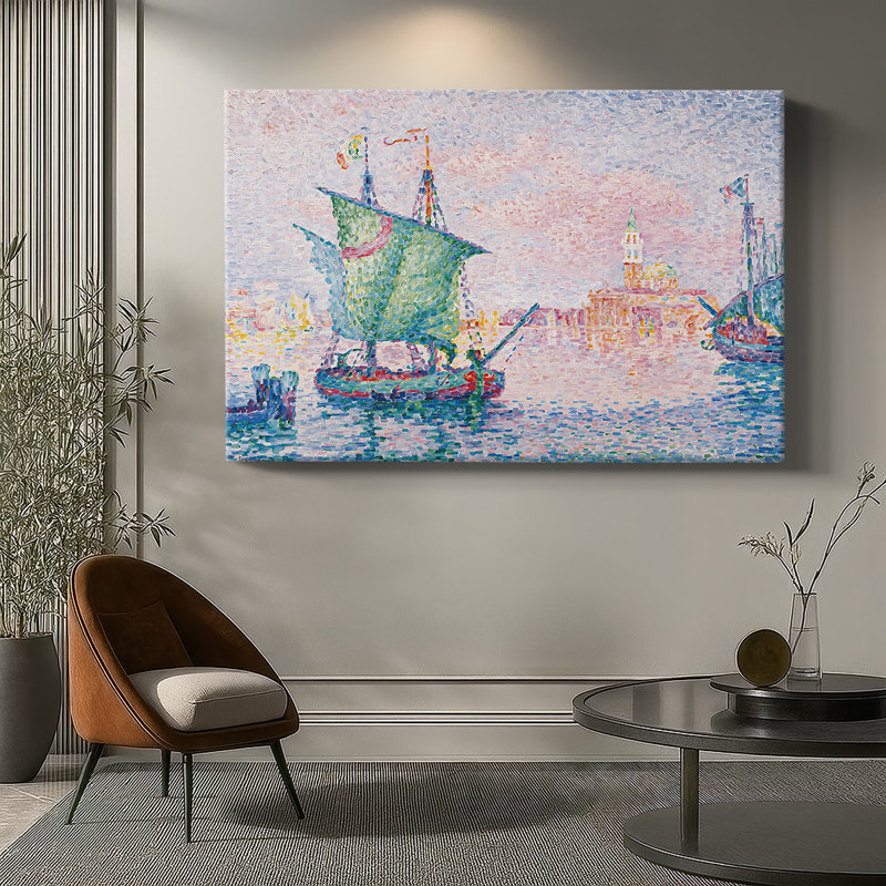 Venise, le nuage rose - Paul Signac - Toile tendue avec châssis - 1909, 32 x 48