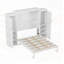 Lit escamotable double avec 2 armoires et tablette de rangement, plateforme pliable multifonctionnelle pour chambre d'amis, chambre à coucher-371261969