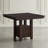 Mariama 4 - Person Acacia Solid Wood Top Four Leg Base Dining Set