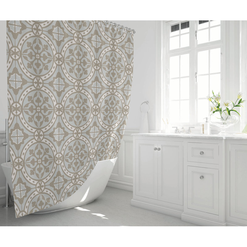 Aleah Ultra-Thin Lightweight Shower Curtain, Taupe