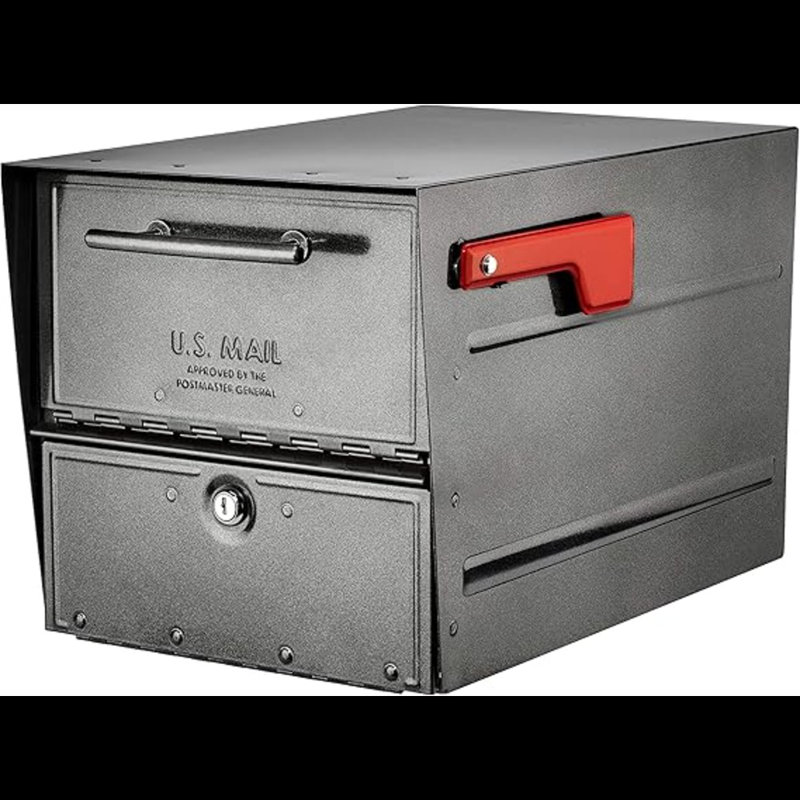 Architectural Mailboxes 6400P-R-10 Oasis Eclipse Locking Mailbox, C2, Pewter