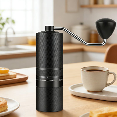Moulin à café manuel avec 60 réglages de précision, moulin conique en acier inoxydable pour espresso, presse française, café filtre et voyage