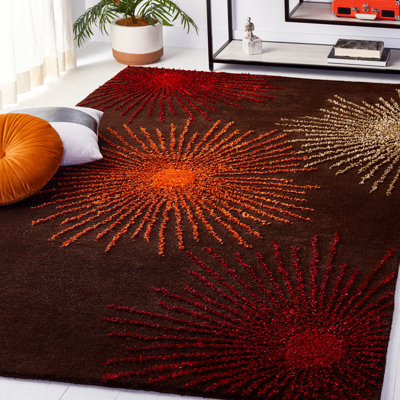 Tapis en laine et viscose touffeté à la main Amier Soho, Rectangle 9 pi 6 po x 13 pi 6 po