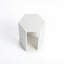 Table d'appoint hexagonale en marbre naturel blanc-1017575679