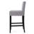 30-Inch Fabric Barstool With Solid Wood Frame
