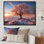 «Pink Tree Winters Sunrise Glow», impression d'art mural de paysages