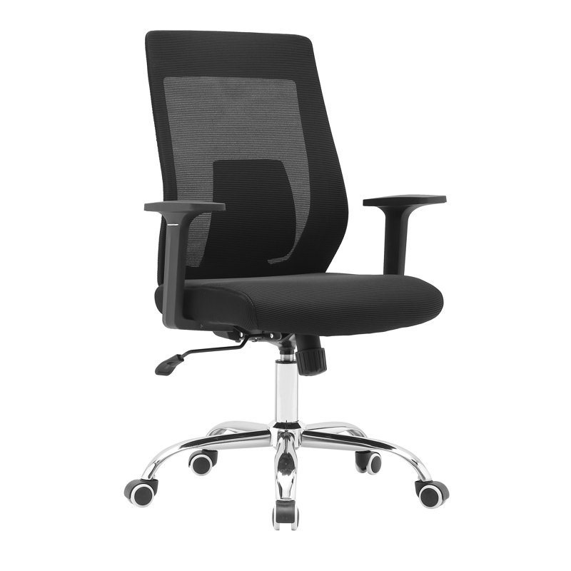 Chaise de travail en filet, Noir