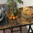 Homcom bar table set for 4, industrial high top table with bar stools, 5-piece small kitchen table and chairs for pub, dining room, rustic brown - stylish and space-saving