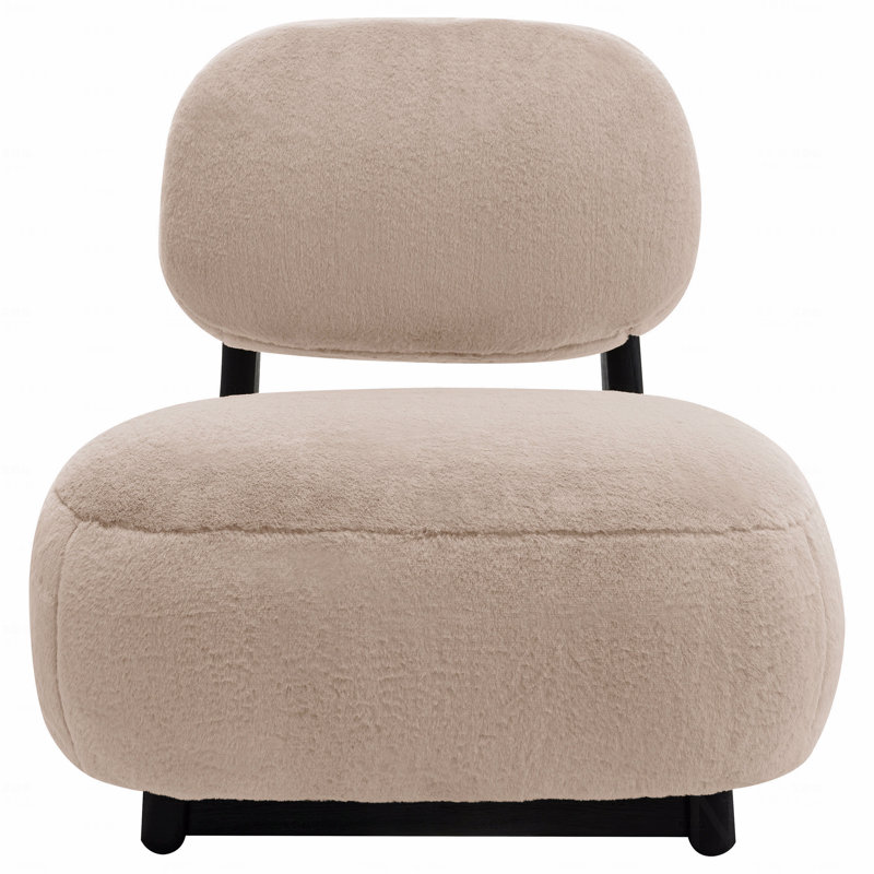 Fauteuil d'appoint rembourré Camel