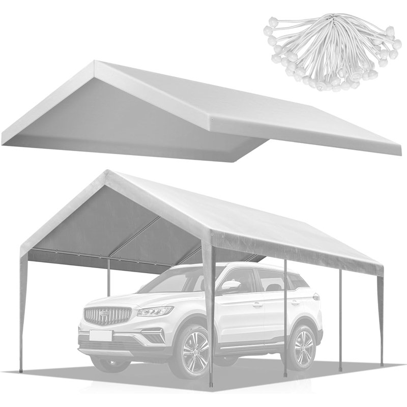 20 pi L 10 pi. D Housse de remplacement pour abri d'auto
