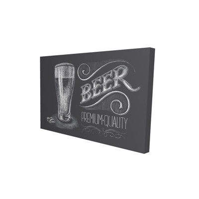Vintage Beer Signboard - Man Cave Food Canvas Home Decor