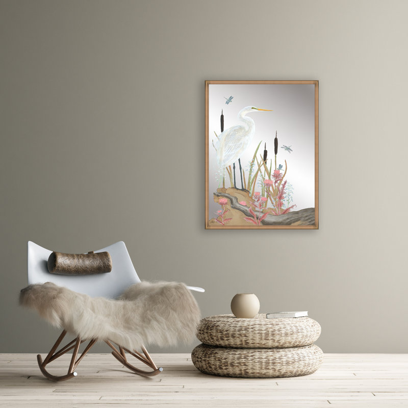 Nothing To Egret I Mirror, 42" H x 32" W
