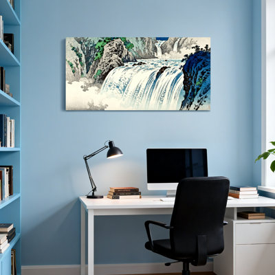 «Landscape & Nature Waterfall Cascade Mountain Landscape», reproduction d'art